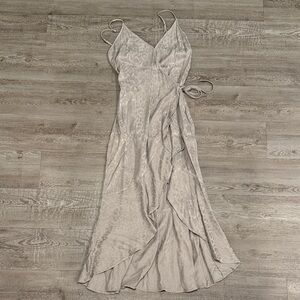 Abercrombie & Fitch Asymmetrical Silver Dress